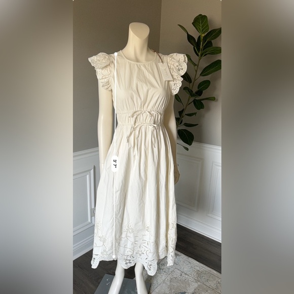 CLEOBELLA Allegra Midi Dress in Ivory sz XS NWT 288$ - Picture 16 of 16